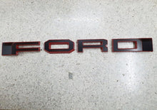 Load image into Gallery viewer, FORD RANGER 
GRILL LETTERS
   'F-O-R-D'
RED/BLACK  LETTERS