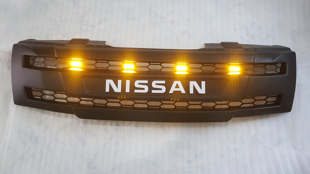 NISSAN NAVARA
D40 PRE-FACELIFT

FULL GRILL REPLACEMENT

WHITE LOGO
MATT BLACK VERSION! 

/PATHFINDER R51 AMBER LEDS