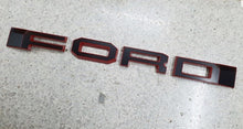 Load image into Gallery viewer, FORD RANGER 
GRILL LETTERS
   'F-O-R-D'
RED/BLACK  LETTERS