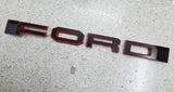 FORD RANGER 
GRILL LETTERS
   'F-O-R-D'
RED/BLACK  LETTERS