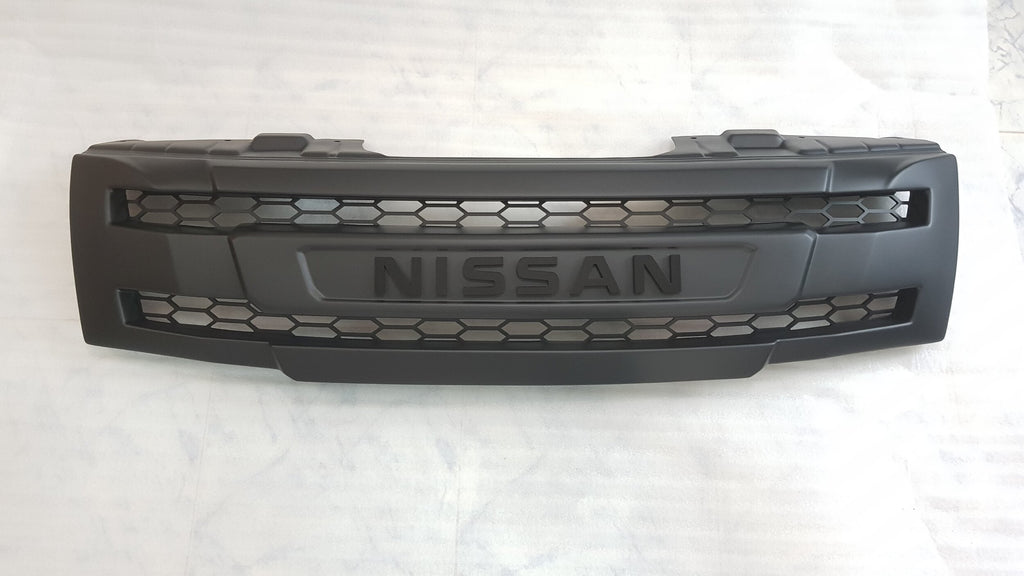 NISSAN NAVARA
D40 PRE-FACELIFT

FULL GRILL REPLACEMENT

MATT BLACK WITH BLACK  LOGO  VERSION! 

/PATHFINDER R51 

NO LED VERSION