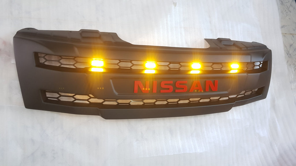 NISSAN NAVARA D40 PRE-FACELIFT FULL GRILL REPLACEMENTRED LOGO MATT BLACK VERSION! /PATHFINDER R51