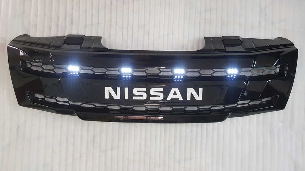 NISSAN NAVARA
D40 PRE-FACELIFT
2005-2010

FULL GRILL REPLACEMENT
GLOSS  BLACK VERSION! 
WITH WHITE LOGO LOGO
/PATHFINDER R51