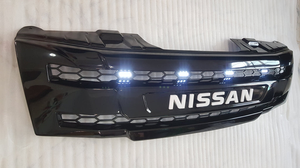 NISSAN NAVARA
D40 PRE-FACELIFT
2005-2010

FULL GRILL REPLACEMENT
GLOSS  BLACK VERSION! 
WITH WHITE LOGO LOGO
/PATHFINDER R51