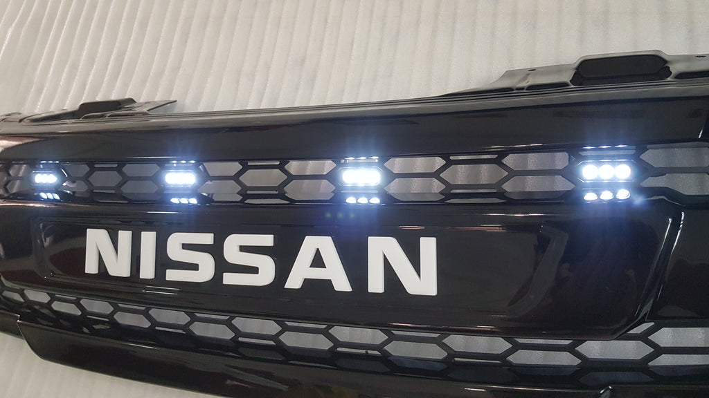 NISSAN NAVARA
D40 PRE-FACELIFT
2005-2010

FULL GRILL REPLACEMENT
GLOSS  BLACK VERSION! 
WITH WHITE LOGO LOGO
/PATHFINDER R51