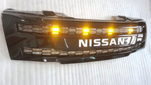 Load image into Gallery viewer, NISSAN NAVARA D40 / PATHFINDER GLOSS BLACK WITH WHITE LOGO WITH AMBER LEDS