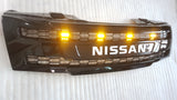 NISSAN NAVARA D40 / PATHFINDER GLOSS BLACK WITH WHITE LOGO WITH AMBER LEDS