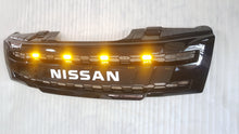 Load image into Gallery viewer, NISSAN NAVARA D40 / PATHFINDER GLOSS BLACK WITH WHITE LOGO WITH AMBER LEDS