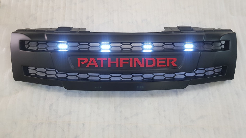 NISSAN PATHFINDER R51  PRE-FACELIFT FULL GRILL REPLACEMENT RED LOGO