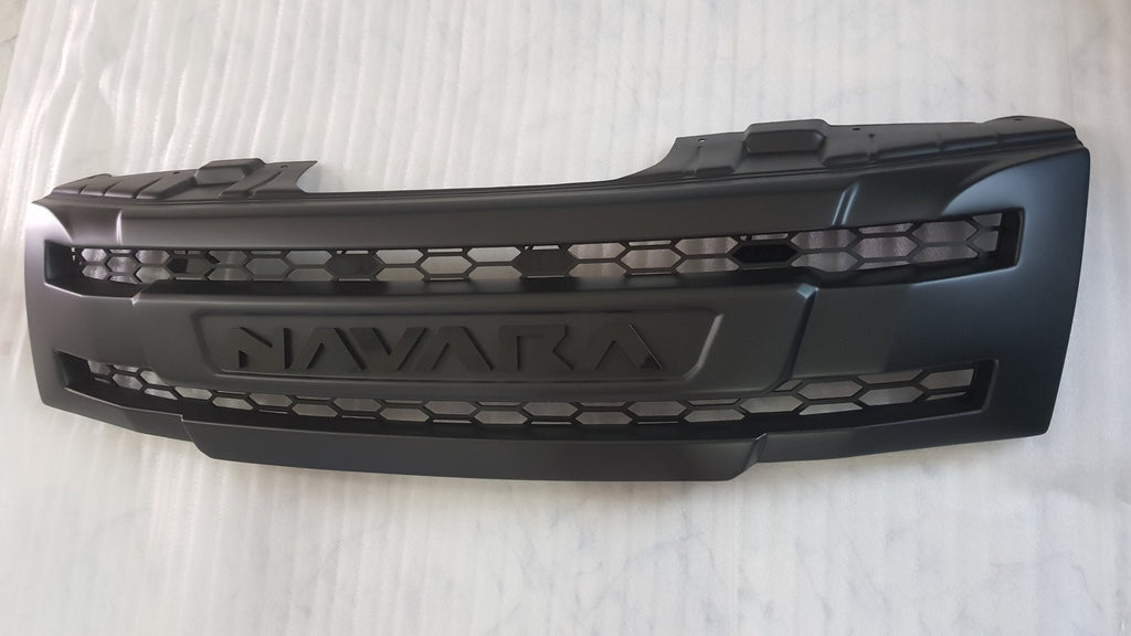 NISSAN NAVARA D40 PRE-FACELIFT FULL GRILL REPLACEMENT NAVARA LOGO / BLACK