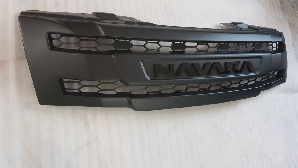 NISSAN NAVARA D40 PRE-FACELIFT FULL GRILL REPLACEMENT NAVARA LOGO / BLACK