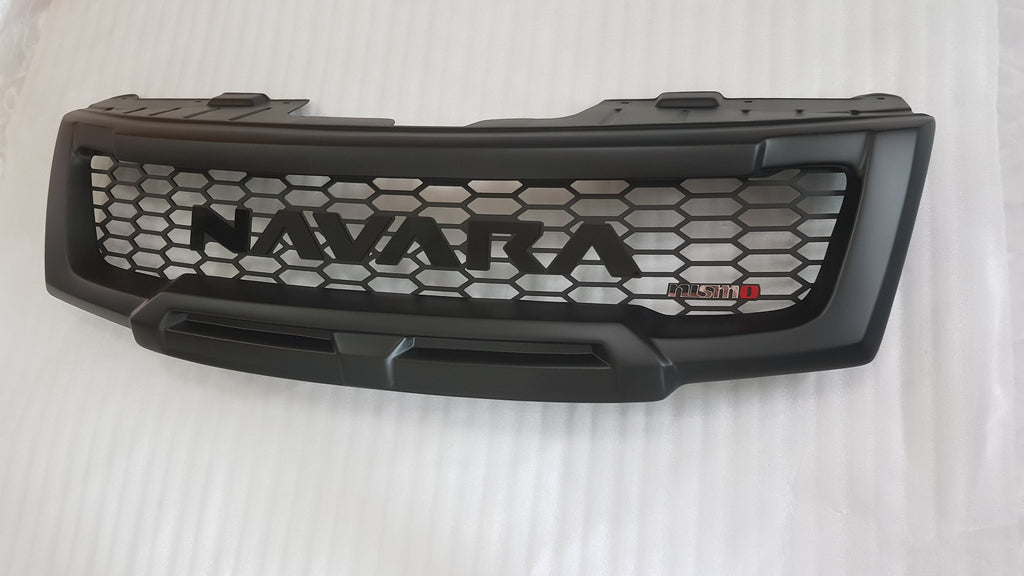 NISSAN NAVARA D40 FACELIFT COMPLETE GRILL BLACK LOGO