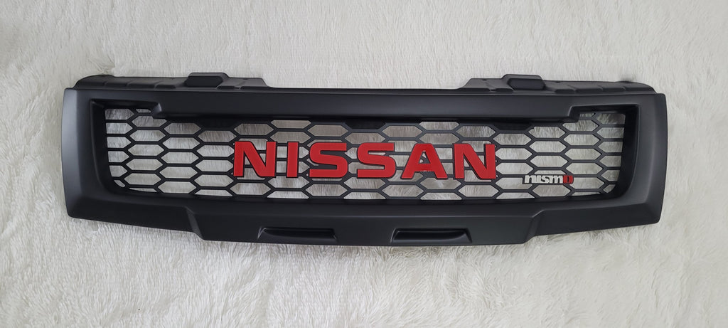 NEW RELEASE NISSAN NAVARA D40 PRE-FACELIFT /PATHFINDER R51 FULL GRILL RED NISSAN VERSION