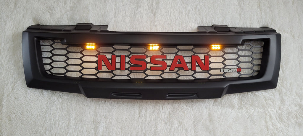 NEW RELEASE NISSAN NAVARA D40 PRE-FACELIFT /PATHFINDER R51 FULL GRILL RED NISSAN VERSION