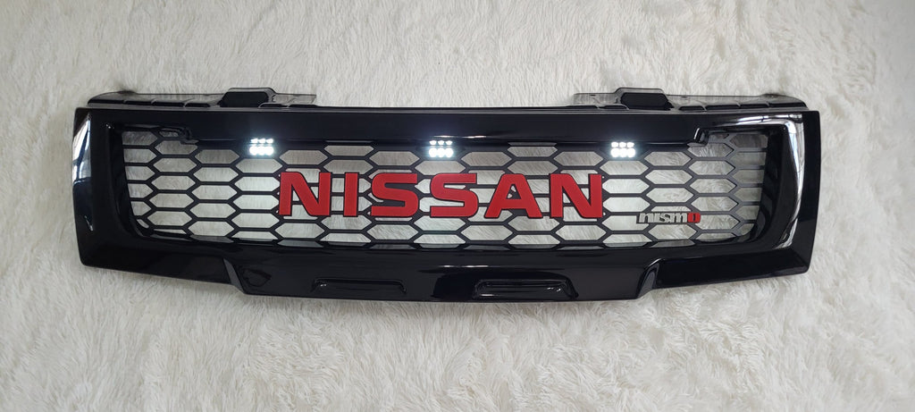 NEW RELEASE NISSAN NAVARA D40 PRE-FACELIFT /PATHFINDER R51 FULL GRILL RED NISSAN VERSION