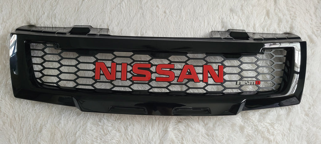 NEW RELEASE NISSAN NAVARA D40 PRE-FACELIFT /PATHFINDER R51 FULL GRILL RED NISSAN VERSION