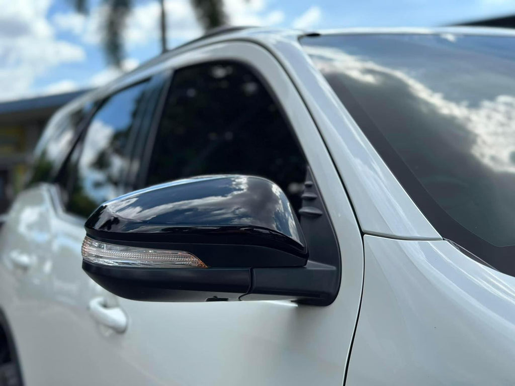 TOYOTA HILUX GENUINE DOOR MIRROR CAPS  BLACK 218 2015-2024