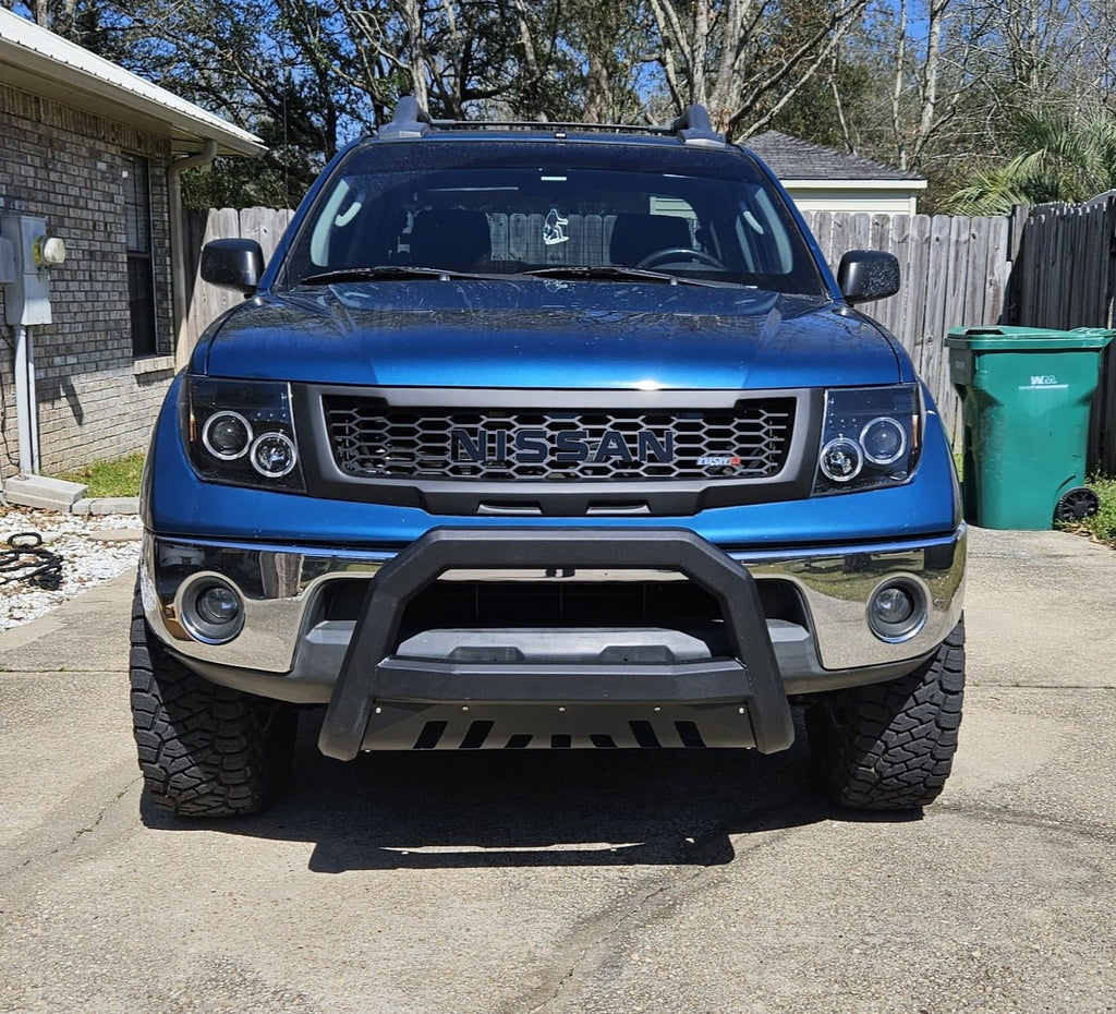 NISSAN NAVARA D40 2005-2010 GRILL BLACK NISSAN V2