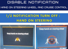 FORD RANGER NEXT GEN 2023-2025 Disable hands on steering wheel/cruise control notification