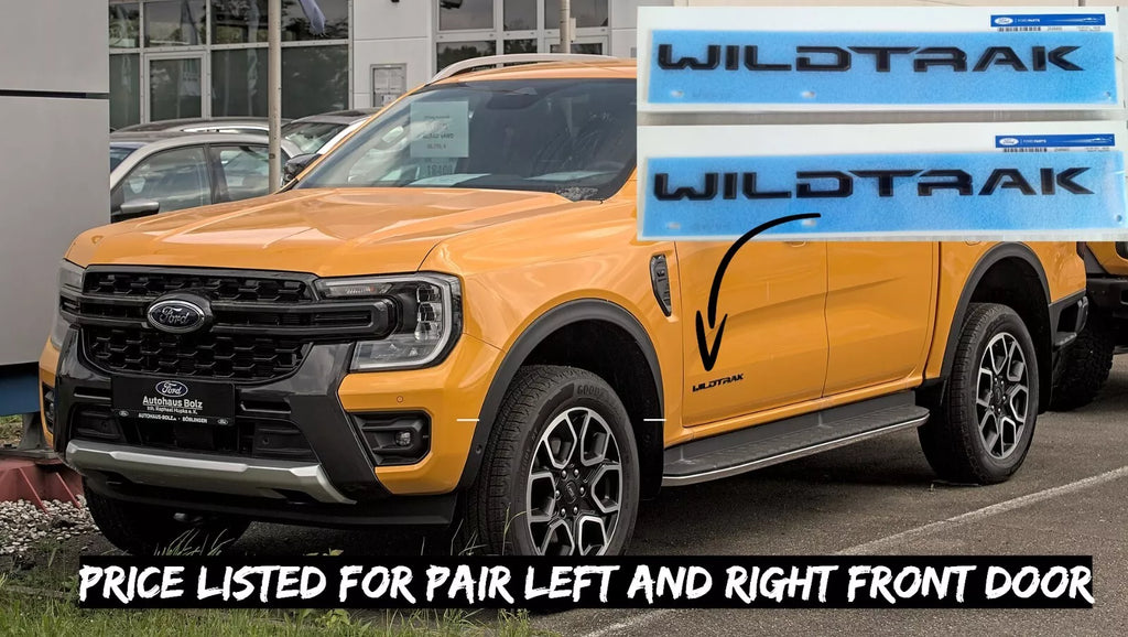 FORD RANGER 2023-2025 GENUINE WILDTRAK LOGOS LEFT+ RIGHT DOOR