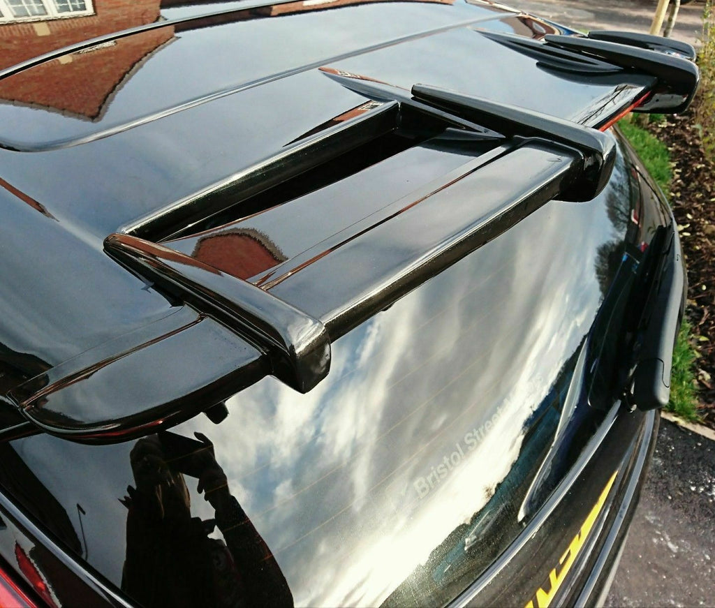 FORD FIESTA MK 7 - 7.5 SPOILER EXTENSIONS 
FINISHED IN METALLIC GLOSS BLACK