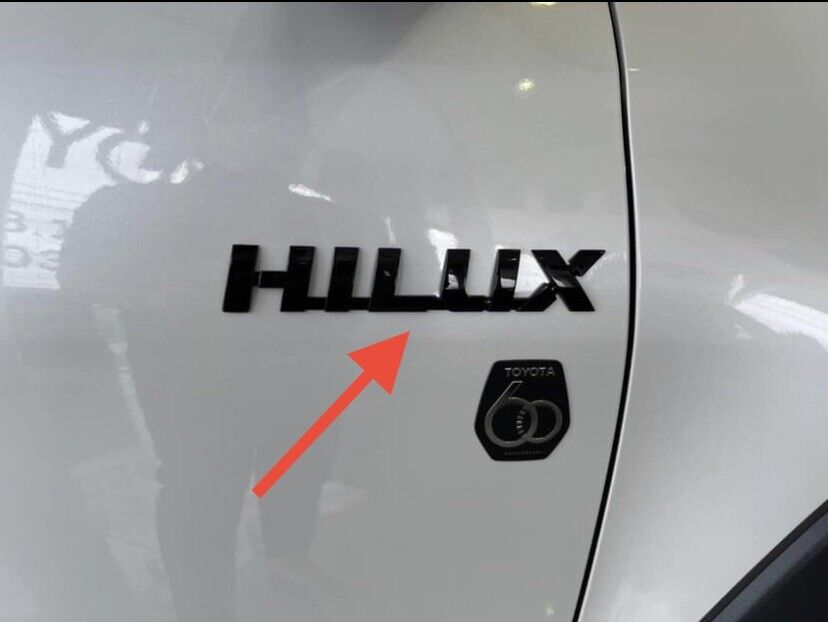 TOYOTA HILUX 2015-2024 GENUINE DOOR LOGO'S L/R