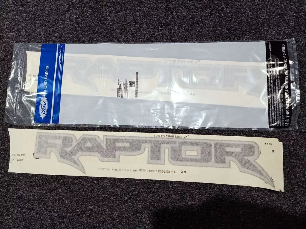 FORD RANGER NEXT GEN "RAPTOR" GENUINE Decal Stickers PAIR / Left + Right