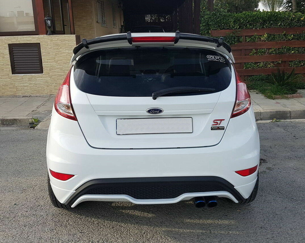 FORD FIESTA MK 7 - 7.5 SPOILER EXTENSIONS 
FINISHED IN METALLIC GLOSS BLACK