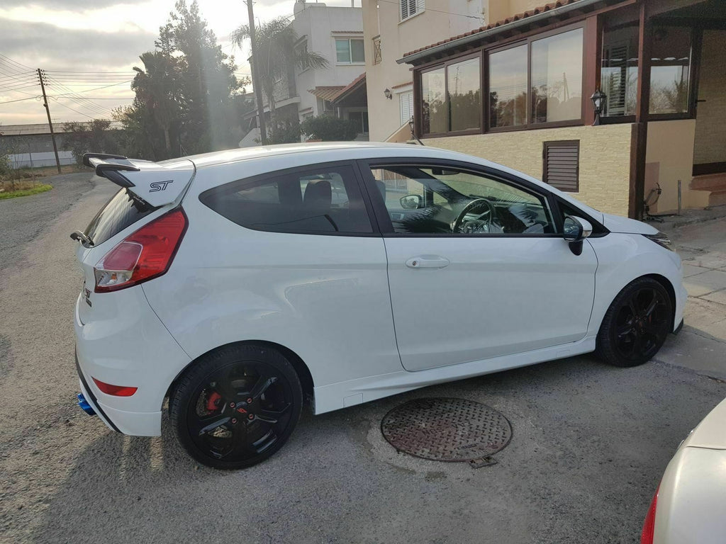 FORD FIESTA MK 7 - 7.5 SPOILER EXTENSIONS 
FINISHED IN METALLIC GLOSS BLACK