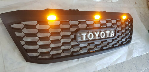 TOYOTA HILUX  FULL GRILL 2009-2012 MK7 AMBER LED'S