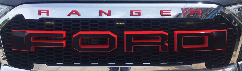 FORD RANGER 
2015-2019
GRILL LETTERS 
BLACK/RED/ORANGE /WHITE