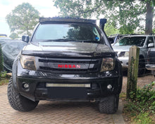 Load image into Gallery viewer, NISSAN NAVARA D40 PRE-FACELIFTFULL GRILL REPLACEMENTMATT BLACK WITH RED LOGO  VERSION! /PATHFINDER R51