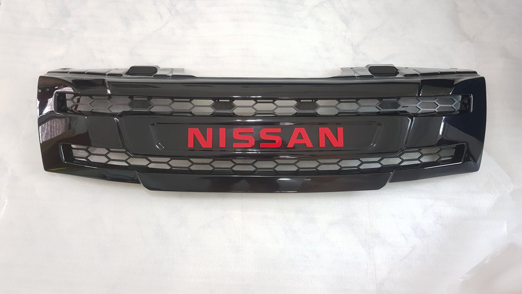 NISSAN NAVARA D40 2005-2010  GRILL RED NISSAN