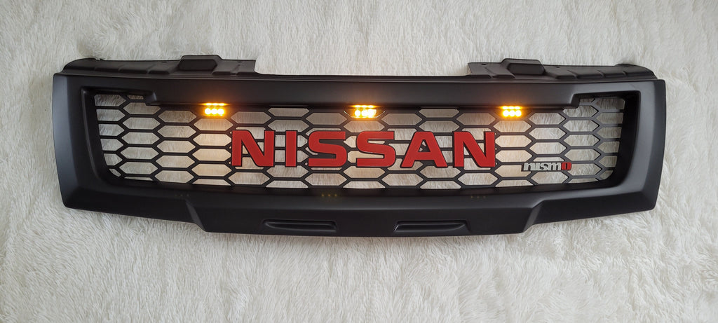 NISSAN NAVARA D40 2005-2010 GRILL RED NISSAN V2